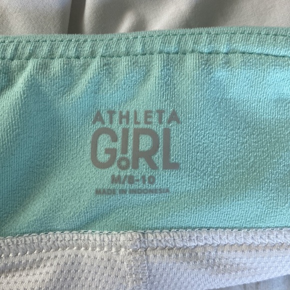 white athleta girl tennis skirt- size- M/8-10 - Picture 3 of 4